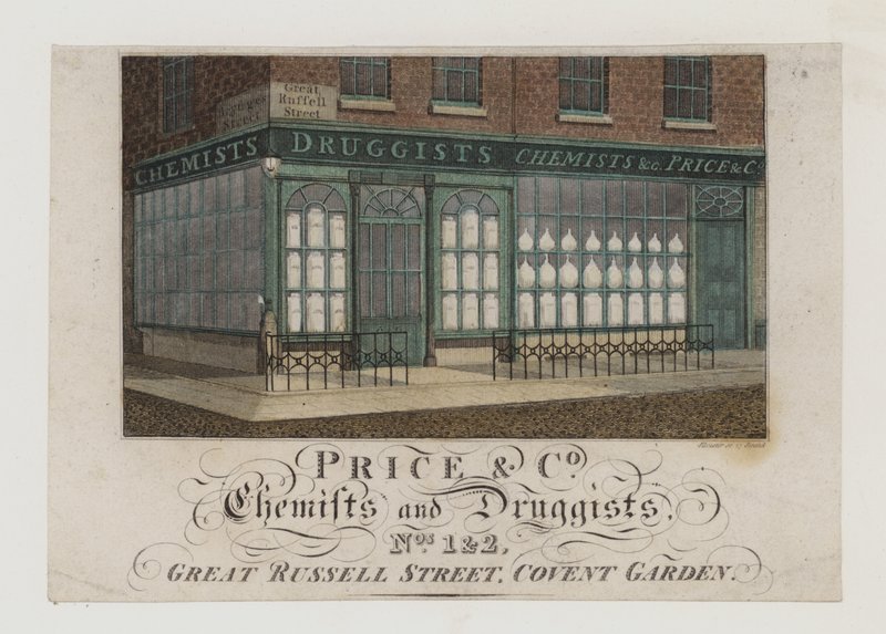 Apotheker, Price & Co, Visitenkarte von English School