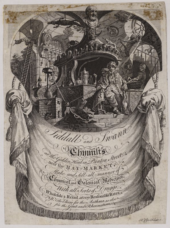 Apotheker, Siddall und Swan, Visitenkarte von English School