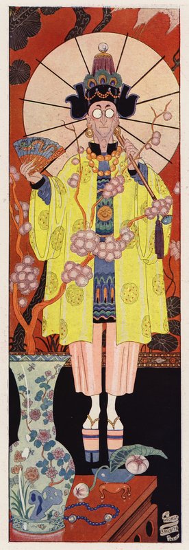 Chevalier de Villeclos im chinesischen Kostüm von English School