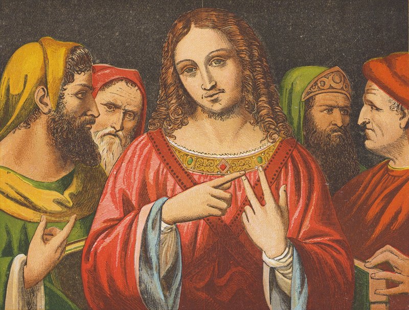 Christus im Streit mit den Gelehrten von English School