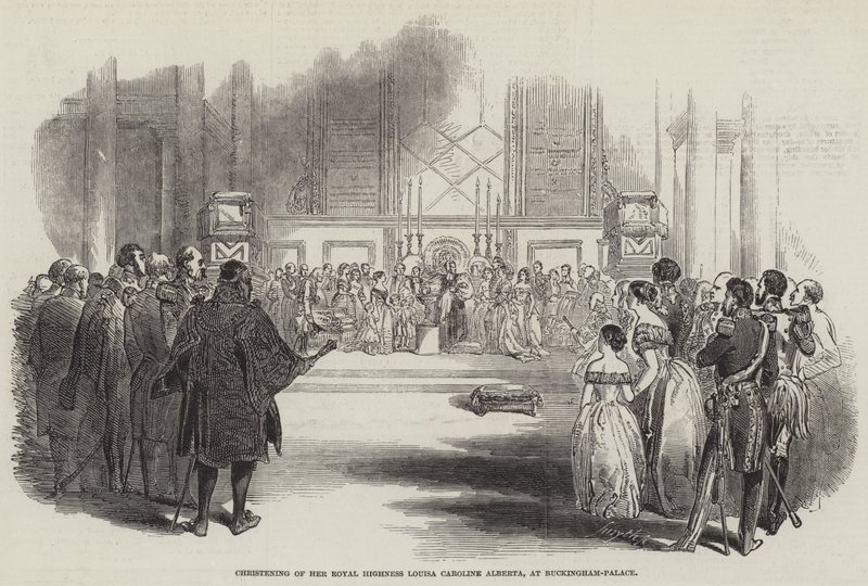 Taufe Ihrer Königlichen Hoheit Louisa Caroline Alberta im Buckingham-Palast von English School
