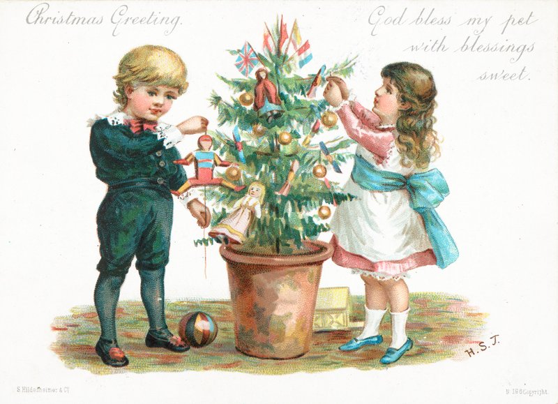 Weihnachtskarte von English School