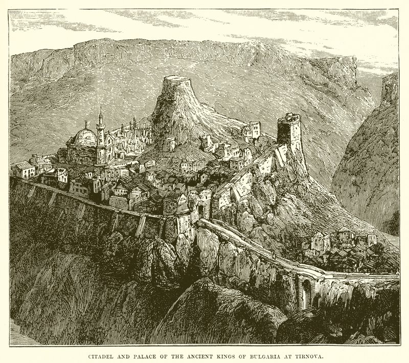 Zitadelle und Palast der alten Könige von Bulgarien in Tirnova von English School