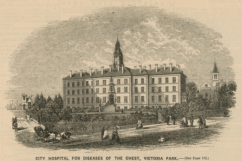 City Hospital für Brustkrankheiten, Victoria Park, London von English School