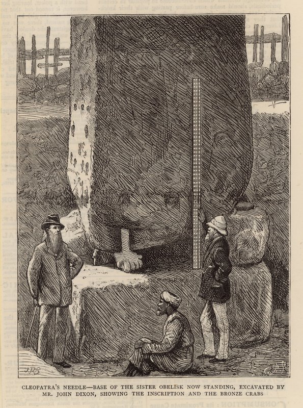 Nadel der Kleopatra - Basis des Schwesterobelisken von English School