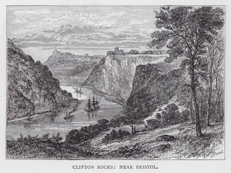 Clifton-Felsen, bei Bristol von English School