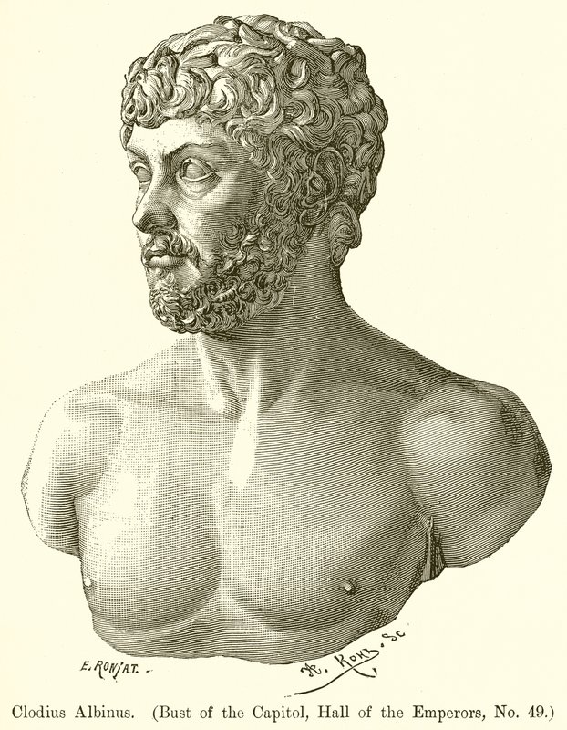 Clodius Albinus (Büste im Kapitol, Halle der Kaiser, Nr. 49) von English School