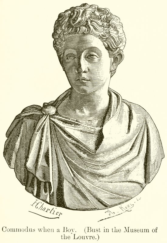 Commodus als Junge (Büste im Louvre) von English School
