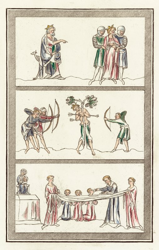 Verurteilung von Edmund, Tod von König Edmund, Abendmahl des Herrn von English School