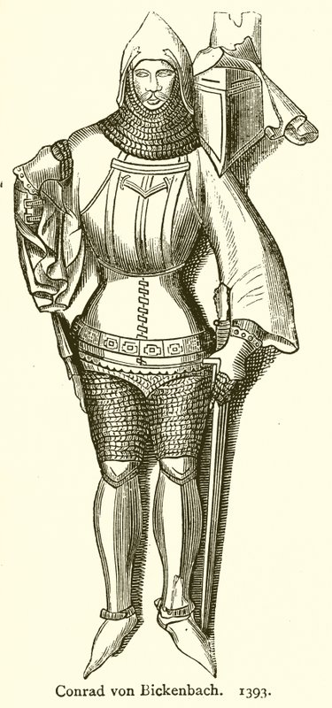 Konrad von Bickenbach. 1393 von English School