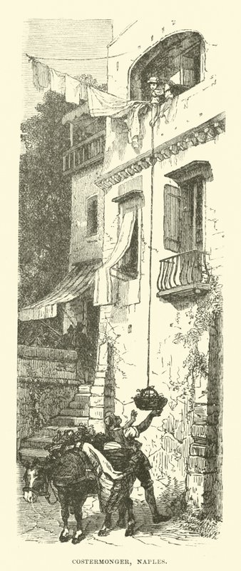 Gemüsehändler, Neapel von English School