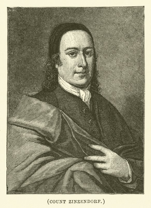 Graf Zinzendorf (Gravur) von English School