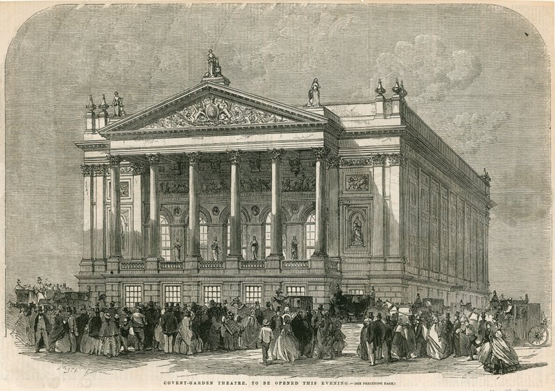 Covent Garden Theatre, London - wird heute Abend eröffnet von English School
