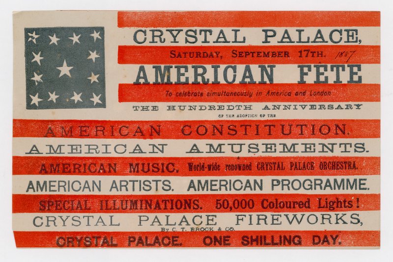 Crystal Palace, Amerikanisches Fest, 17. September 1887 von English School