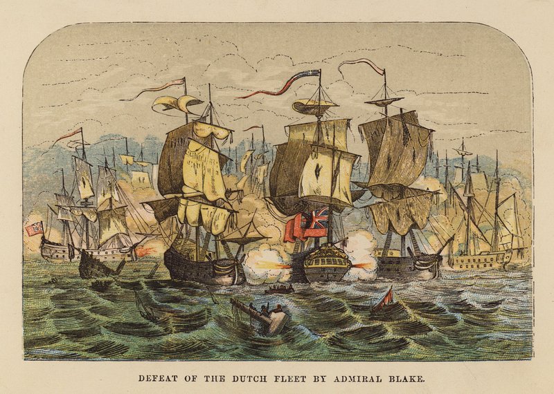 Niederlage der niederländischen Flotte durch Admiral Blake von English School