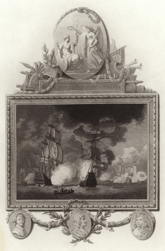 Niederlage der niederländischen Flotte am 3. Juni 1665 von English School