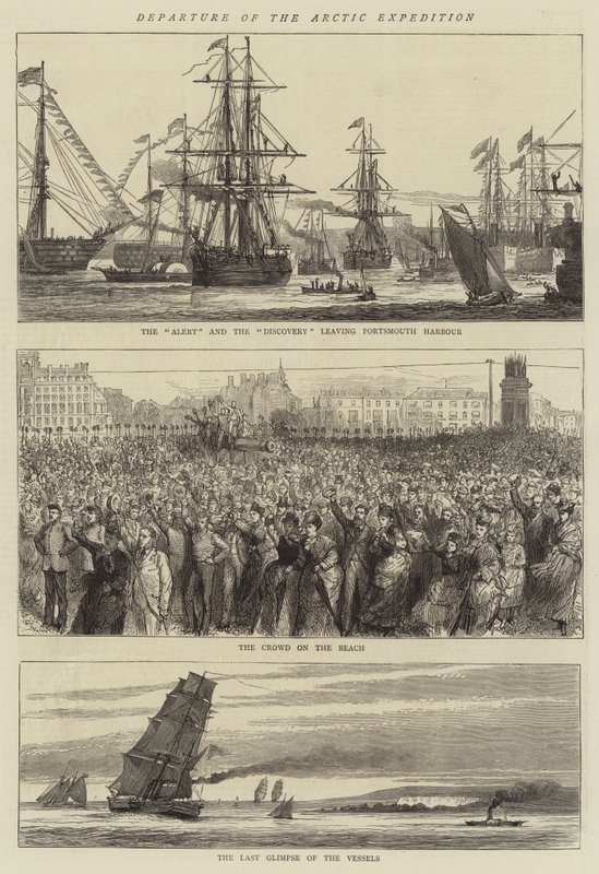 Abfahrt der Arktisexpedition von English School