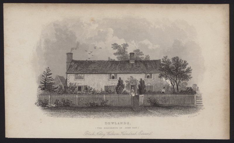 Dewlands, der Wohnsitz von John Ray, Black Notley, Witham Hundred, Essex von English School