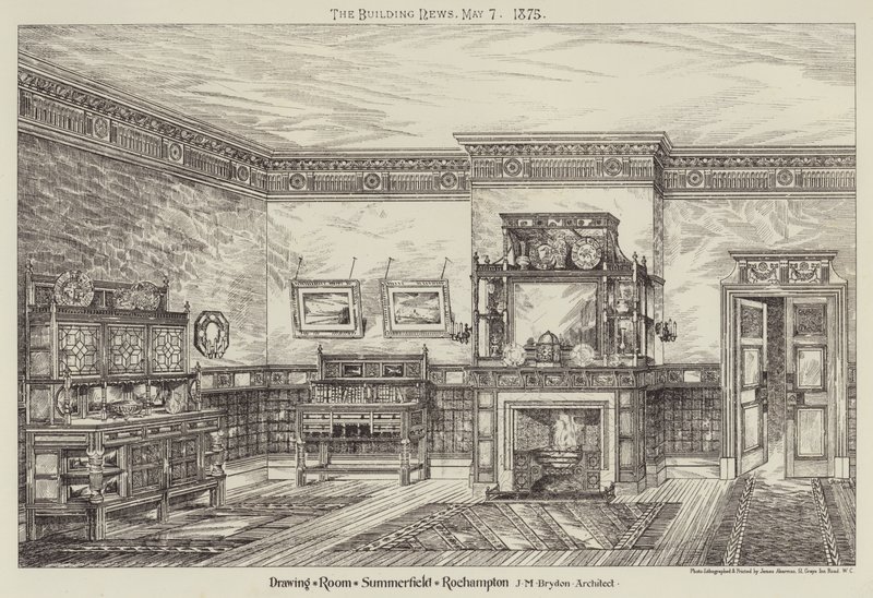 Salon, Summerfield, Roehampton (Gravur) von English School