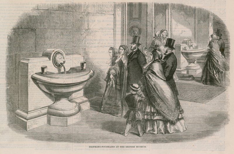 Trinkbrunnen im British Museum von English School