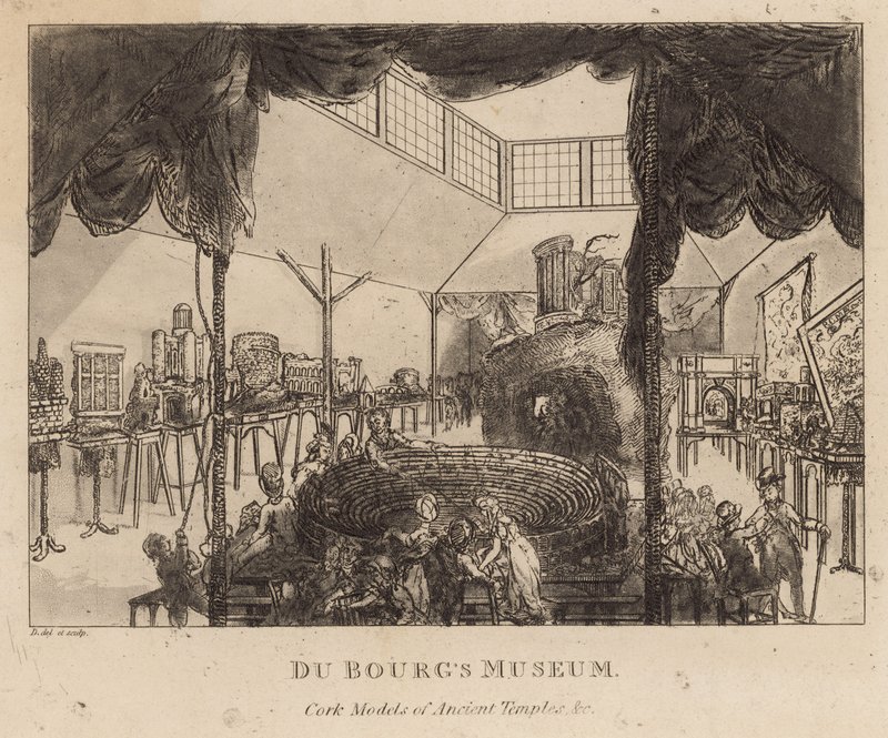 Du Bougs Museum, Korkmodelle antiker Tempel von English School