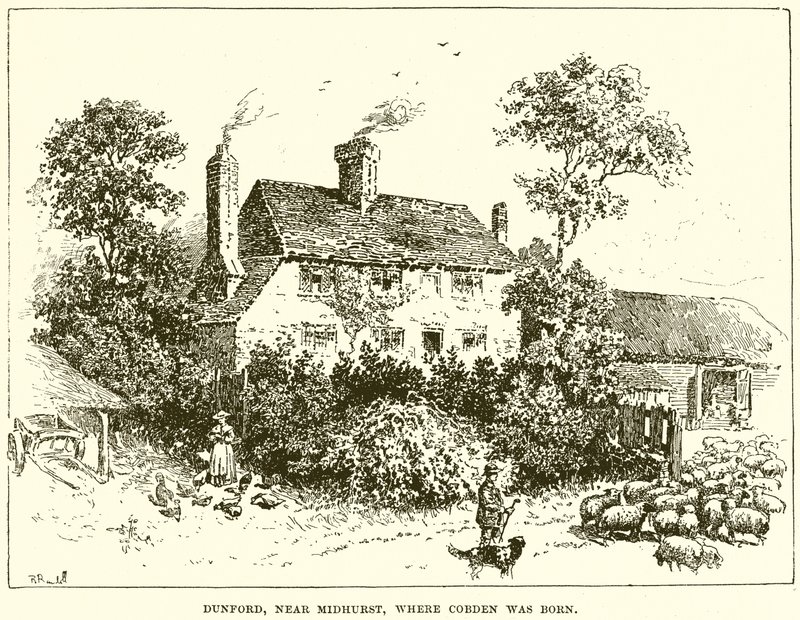Dunford, bei Midhurst, wo Cobden geboren wurde von English School