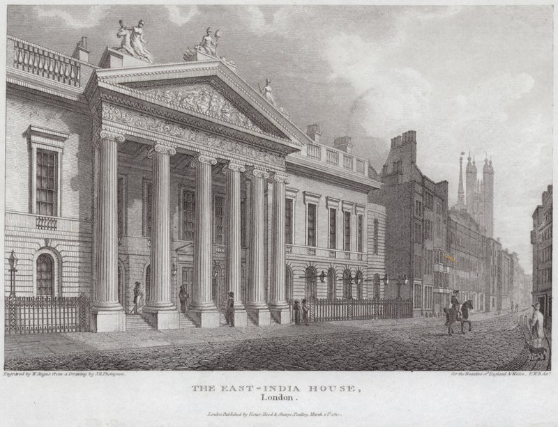 East-India House in der Leadenhall Street von English School