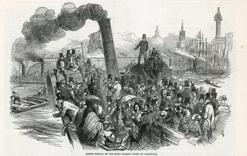 Ostermontag auf der Themse - auf dem Weg nach Greenwich von English School