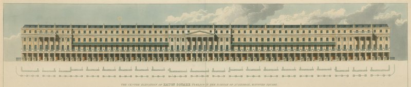 Eaton Square, Pimlico, in der Pfarrei St George, Hanover Square, London von English School