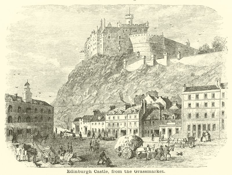 Edinburgh Castle, vom Grassmarket von English School