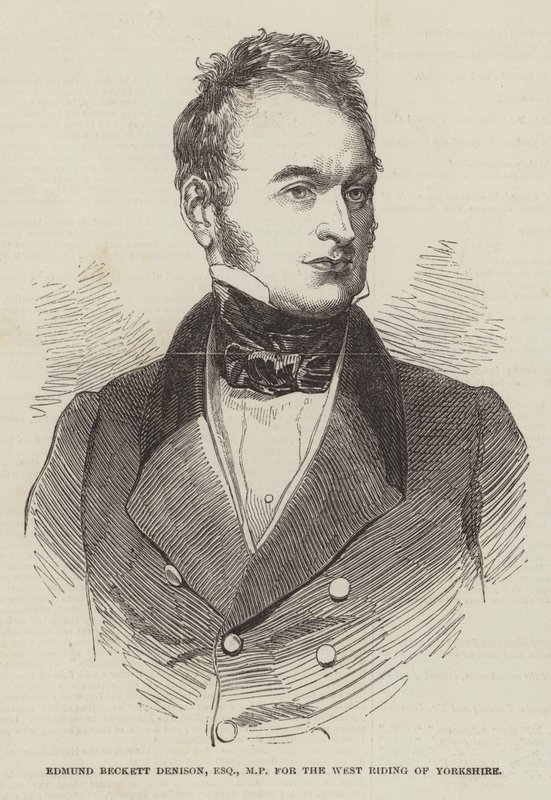 Edmund Beckett Denison, Esquire, Abgeordneter für den West Riding of Yorkshire von English School