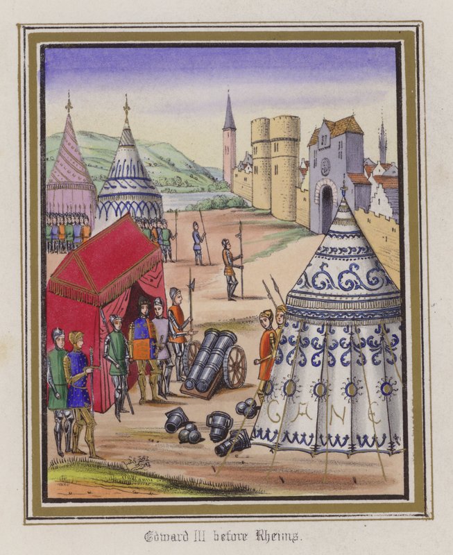 Edward III vor Reims von English School