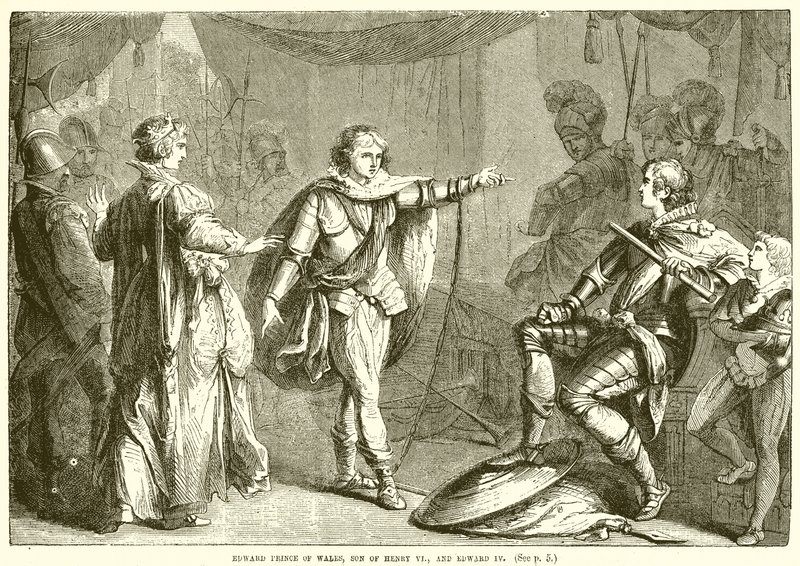 Edward Prinz von Wales, Sohn von Heinrich VI., und Eduard IV. von English School