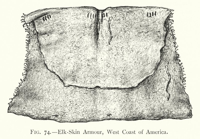 Elchhaut-Rüstung, Westküste Amerikas von English School
