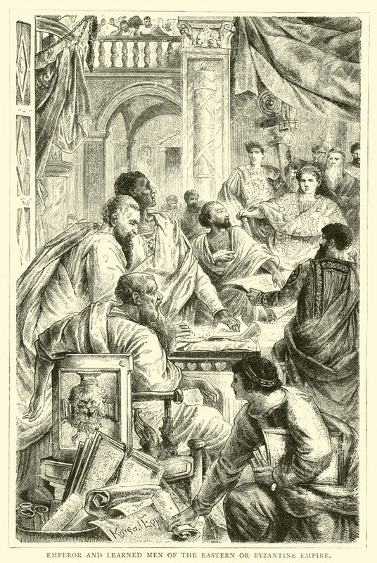 Kaiser und Gelehrte des östlichen oder byzantinischen Reiches von English School