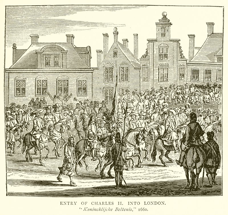Einzug von Karl II. in London von English School