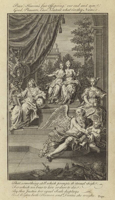 Epistel IV, Über die Natur und den Zustand des Menschen, in Bezug auf das Glück von Alexander Pope von English School