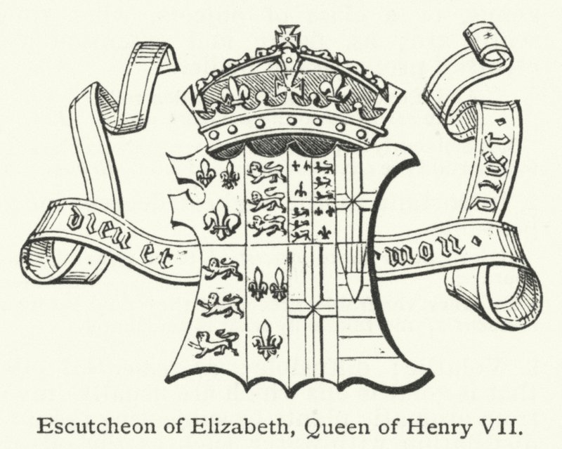 Wappen von Elizabeth, Königin von Heinrich VII von English School