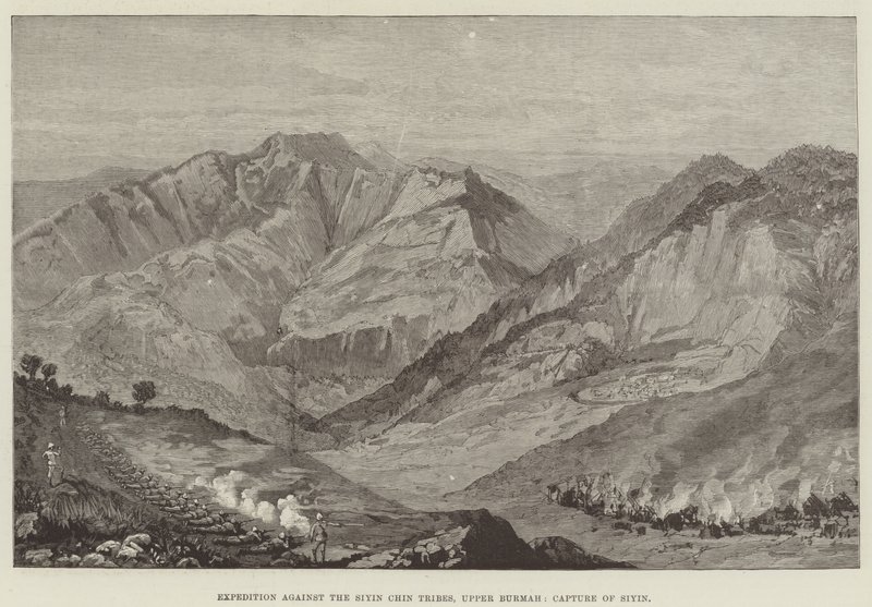 Expedition gegen die Siyin Chin Stämme, Oberburma, Eroberung von Siyin von English School