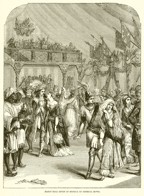 Kostümball zu Ehren von General Howe von English School