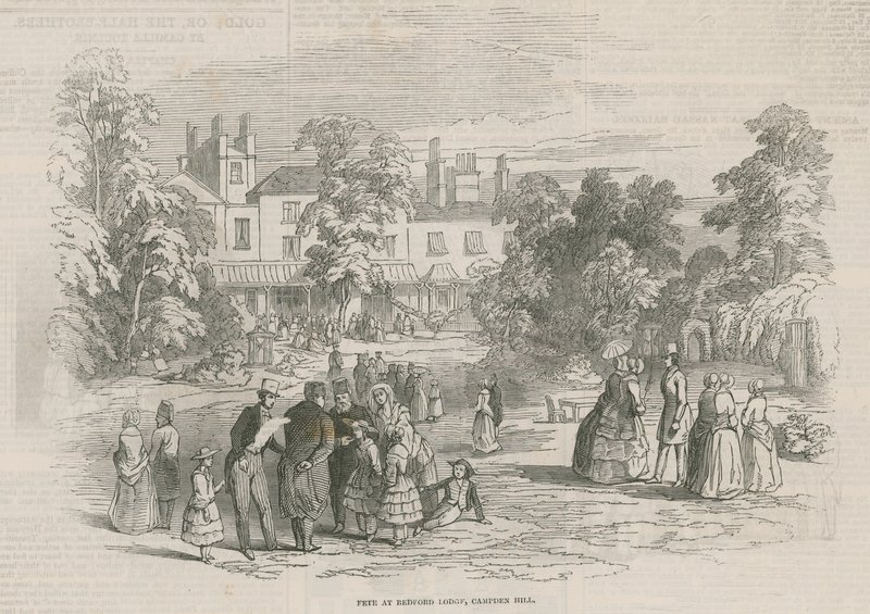 Fest im Bedford Lodge, Campden Hill, London von English School