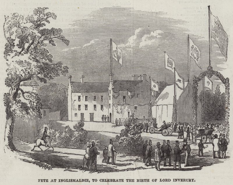 Fest in Inglismaldie zur Feier der Geburt von Lord Inverury von English School