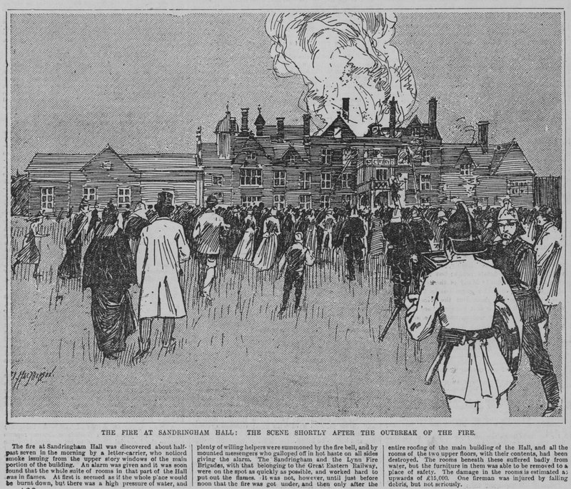 Brand in Sandringham, Norfolk von English School