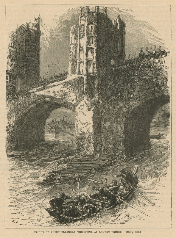 Flucht von Königin Eleanor von English School