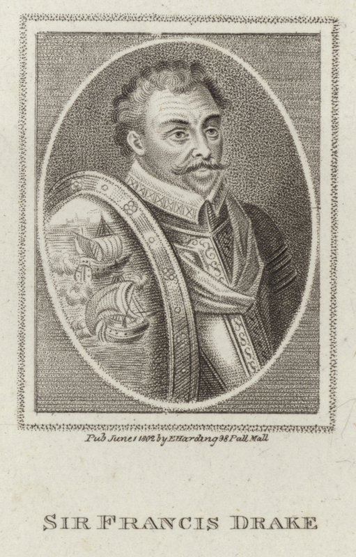 Francis Drake (Gravur) von English School