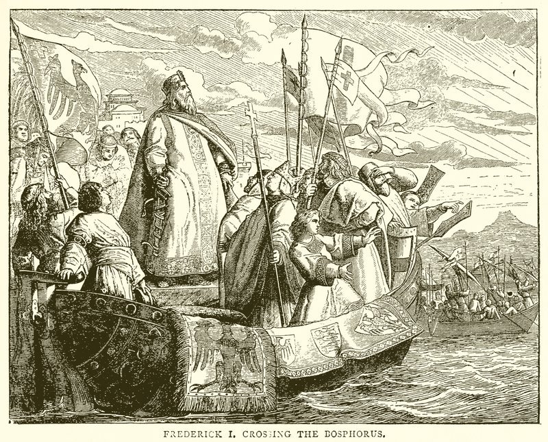 Friedrich I. überquert den Bosporus von English School