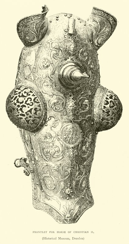 Stirnplatte für das Pferd von Christian II. von English School