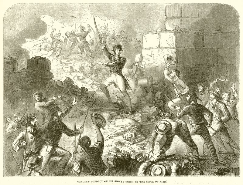Tapferes Verhalten von Sir Sidney Smith bei der Belagerung von Arce von English School