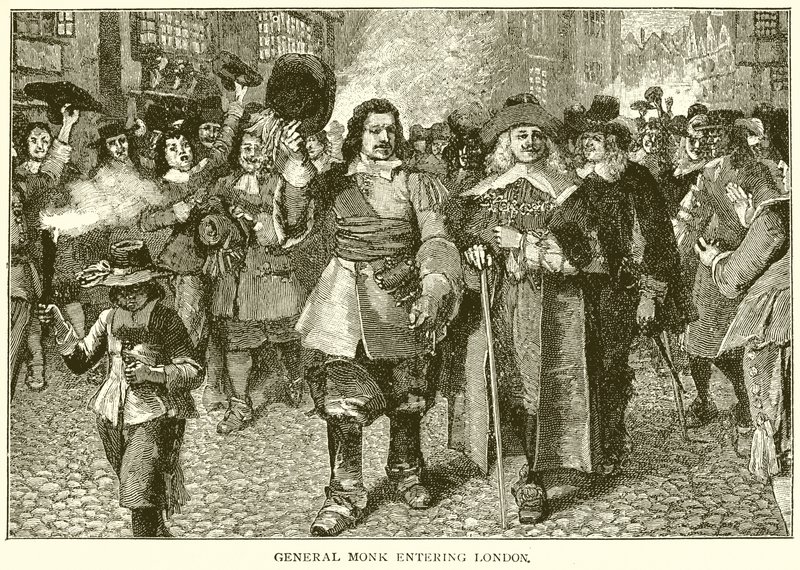 General Monk betritt London von English School