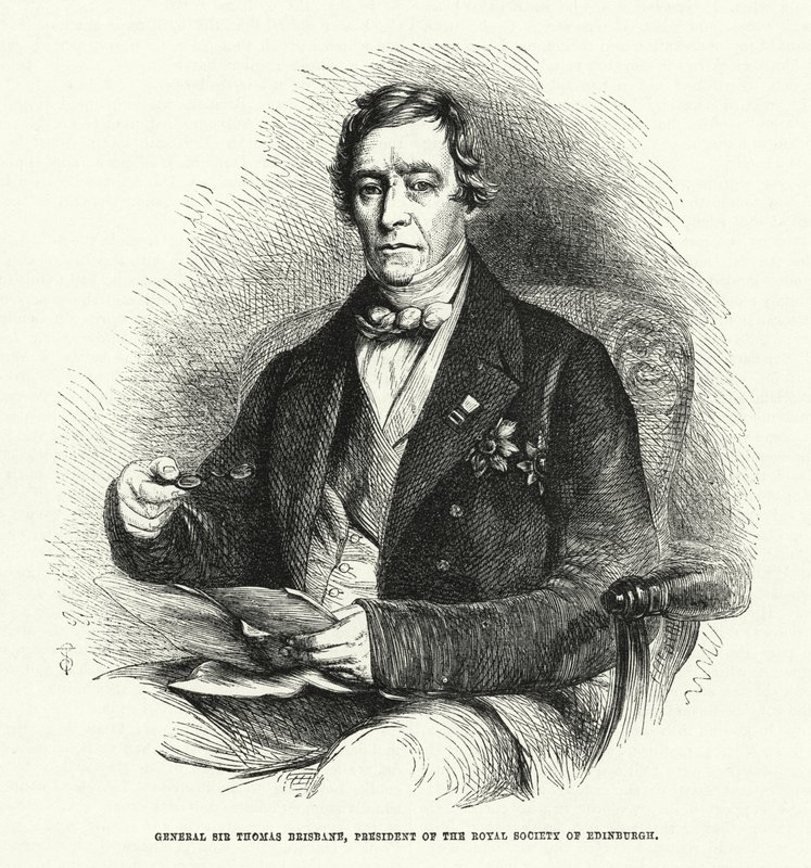 General Sir Thomas Brisbane, Präsident der Royal Society of Edinburgh von English School